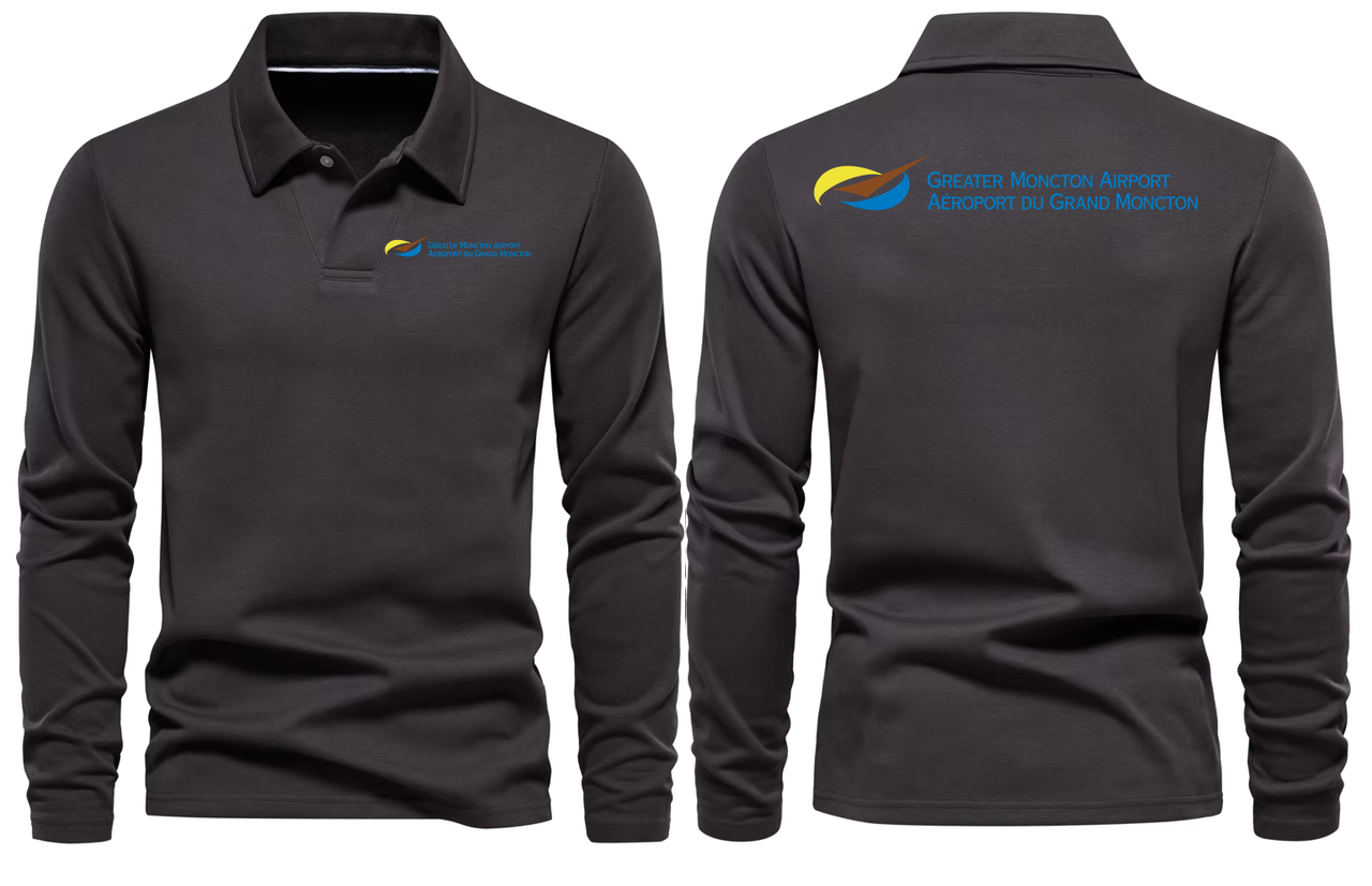 MONCTON AIRPORT LONG SLEEVE  POLO