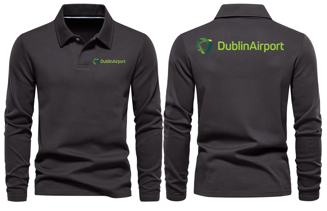 DUBLIN AIRPORT LONG SLEEVE  POLO