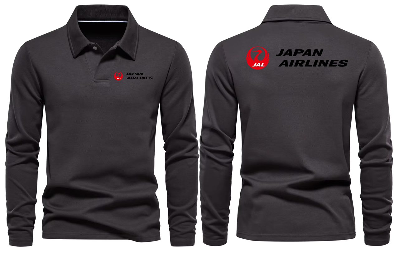 JAPAN AIRLINES LONG SLEEVE  POLO 1