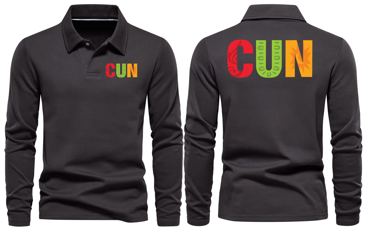CUN AIRPORT LONG SLEEVE  POLO