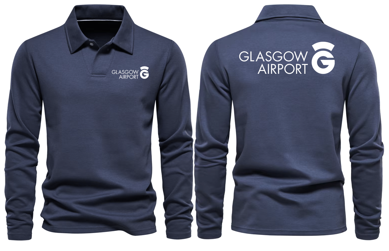 GLASGOW AIRPORT LONG SLEEVE  POLO