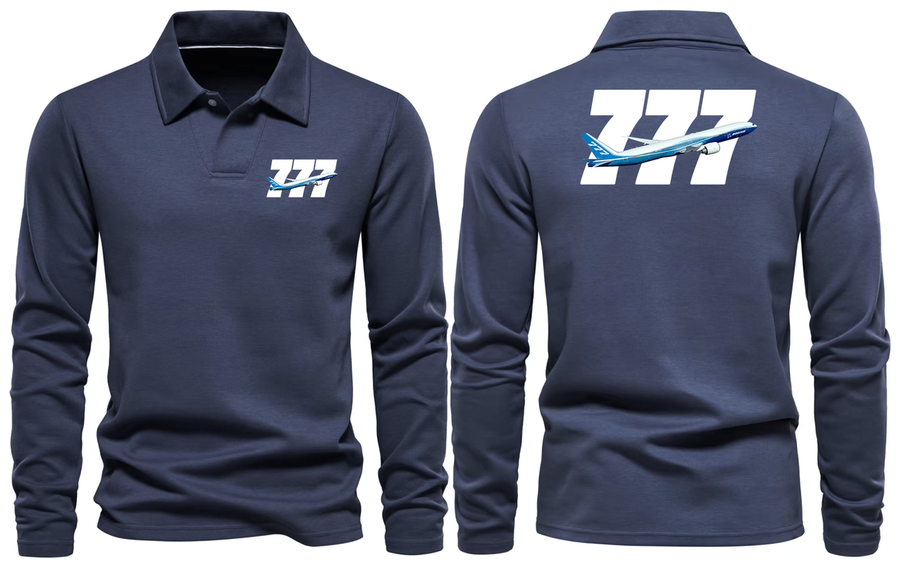BOEING 777  LONG SLEEVE  POLO