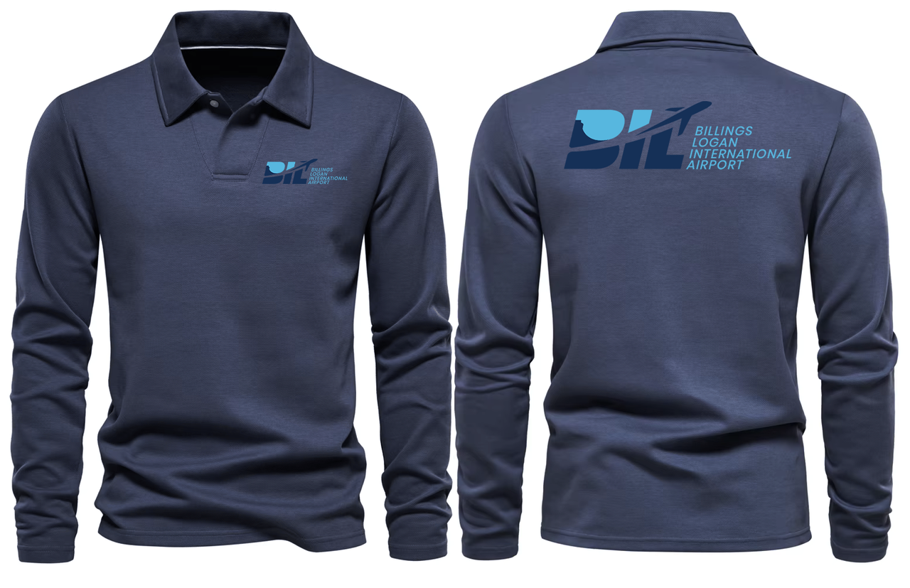 BIL AIRPORT LONG SLEEVE  POLO