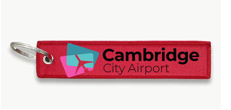 CAMBRIDGE AIRPORT KEY CHAIN