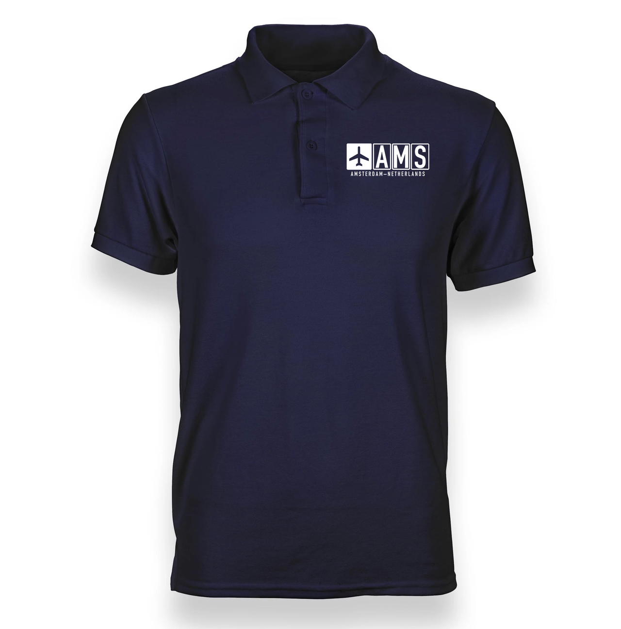 AMS AIRPORT POLO T-SHIRT