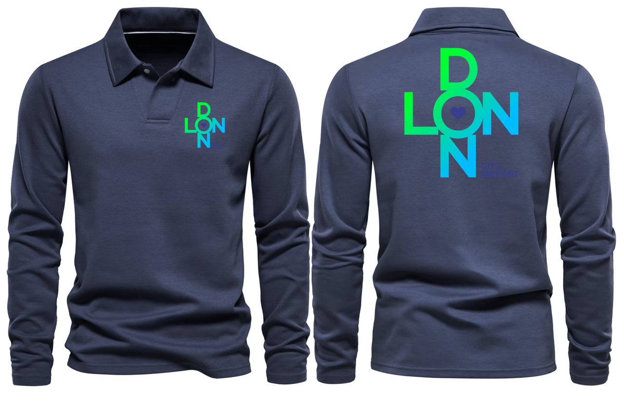 LONDON AIRPORT LONG SLEEVE  POLO