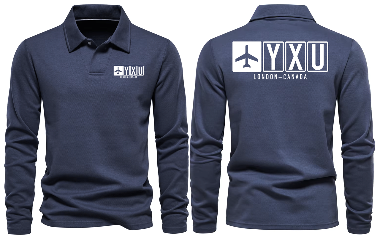 YXU AIRPORT LONG SLEEVE POLO