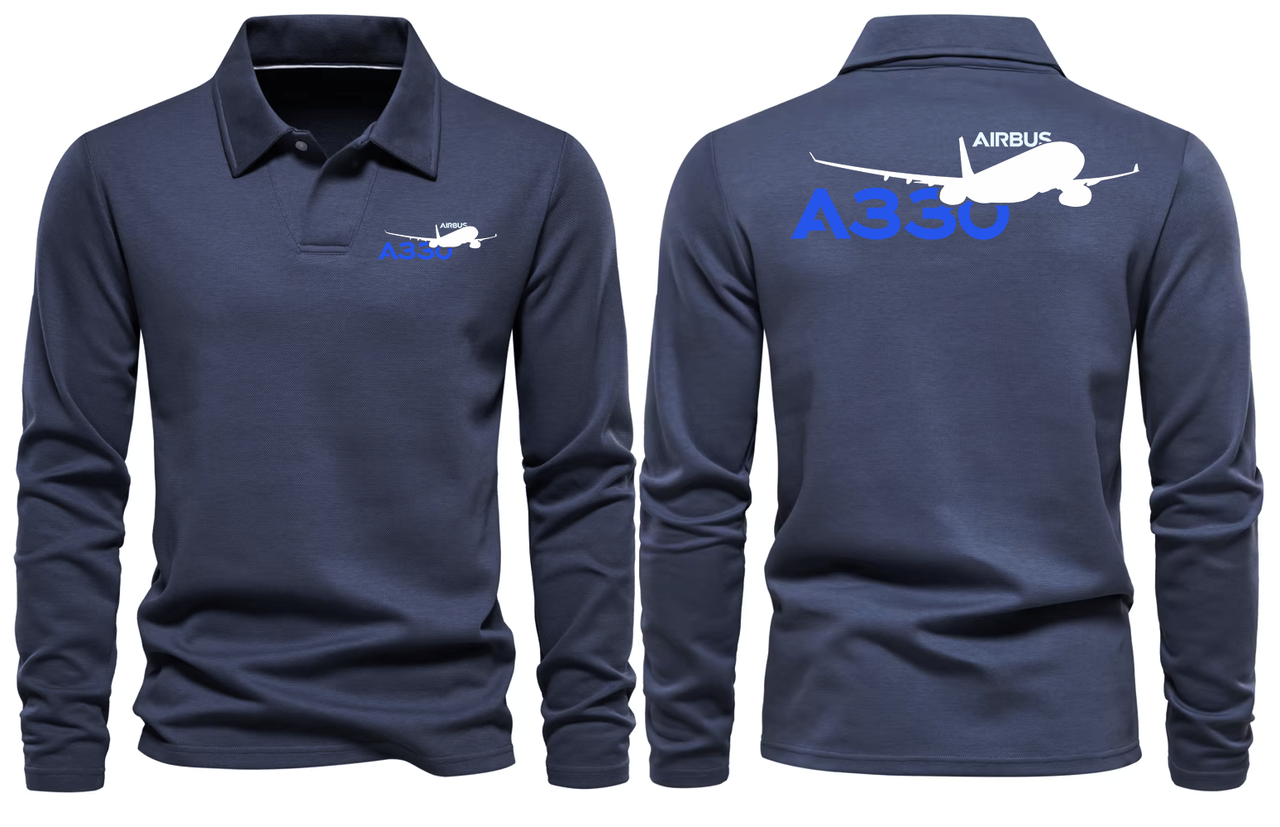 AIRBUS A330 LONG SLEEVE  POLO