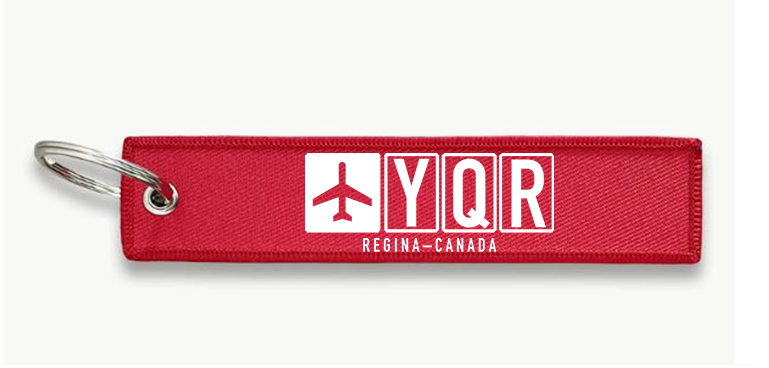 YQR AIRPORT KEY CHAIN