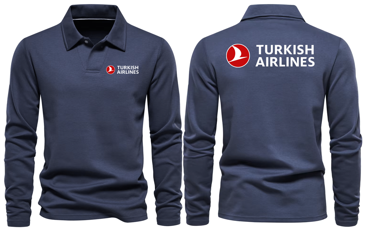 TURKISH AIRLINES LONG SLEEVE  POLO