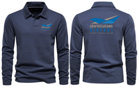 Thumbnail for CHARLATTETWON AIRPORT LONG SLEEVE  POLO