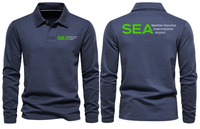 Thumbnail for SEA AIRPORT LONG SLEEVE  POLO