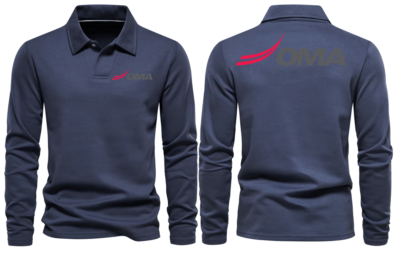 OMA AIRPORT LONG SLEEVE  POLO (Copy)
