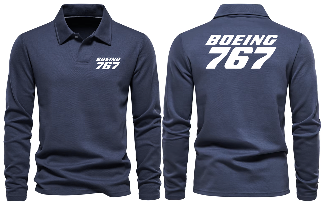 BOEING 767 LONG SLEEVE  POLO