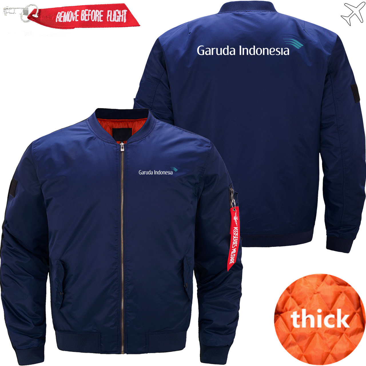 GARUDA INDONESIA AIRLINES MA1 JACKET THE AV8R