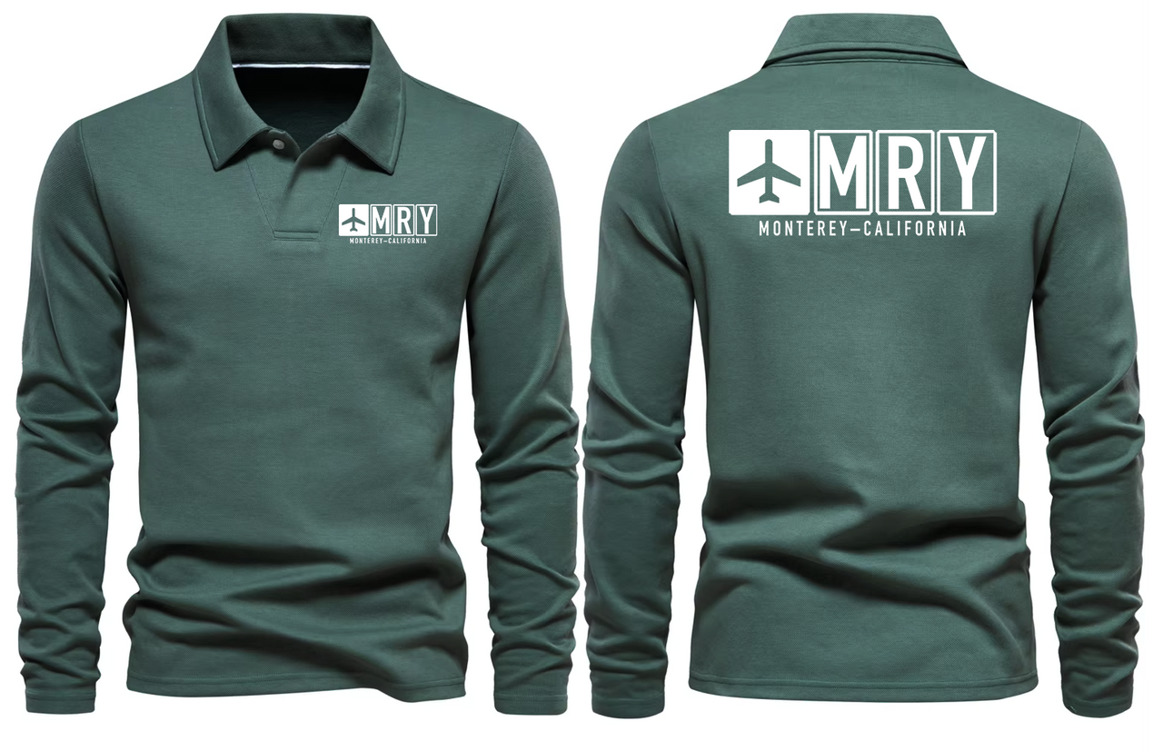MRY AIRPORT LONG SLEEVE POLO