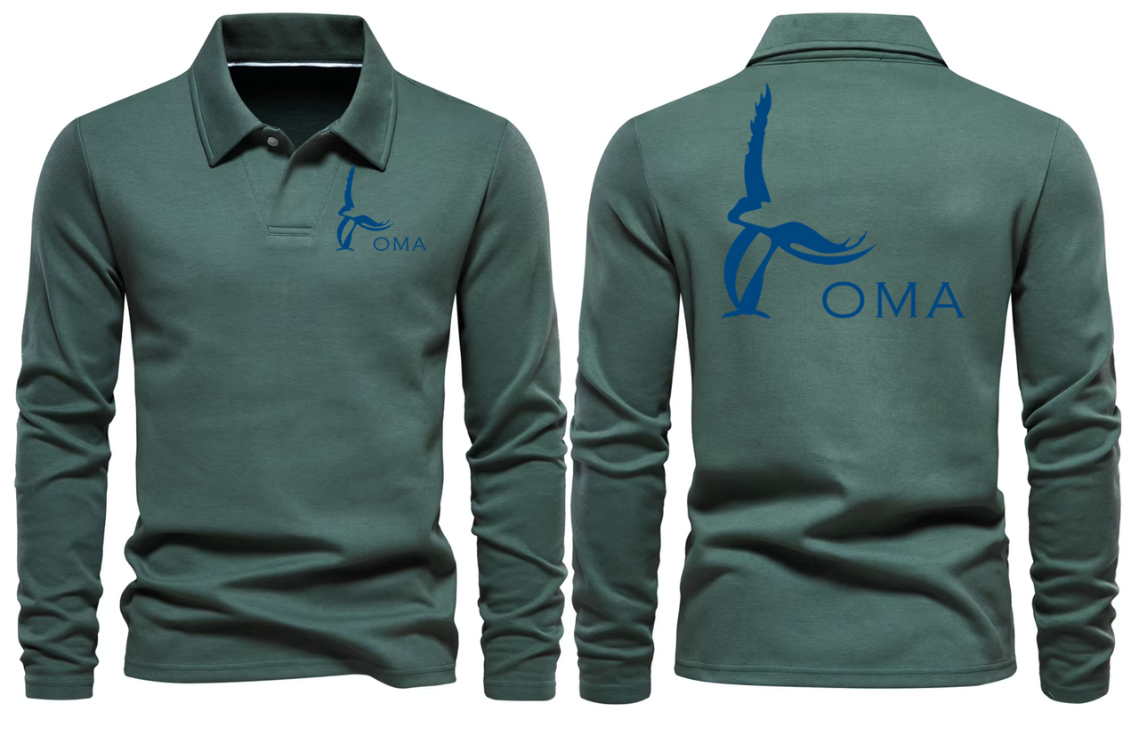 OMA AIRPORT LONG SLEEVE  POLO