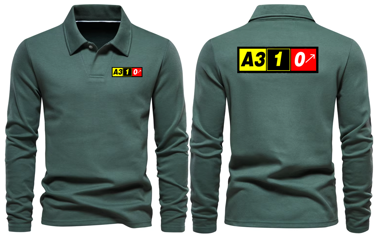 AIRBUS A310 LONG SLEEVE  POLO