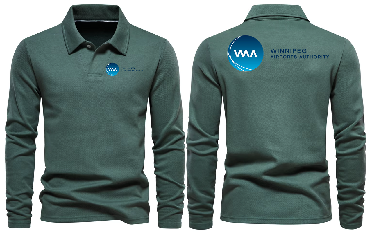 WINNPEG AIRPORT LONG SLEEVE  POLO