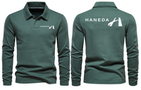 Thumbnail for HANEDA AIRPORT LONG SLEEVE  POLO