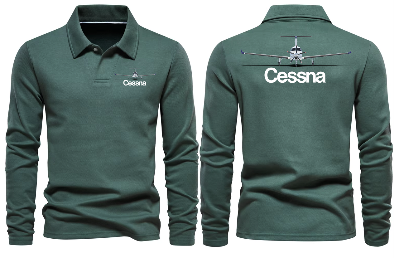 CESSNA LONG SLEEVE  POLO