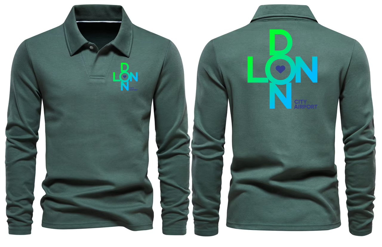LONDON AIRPORT LONG SLEEVE  POLO