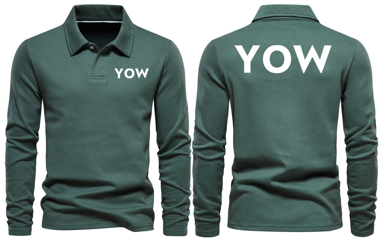 YOW AIRPORT LONG SLEEVE  POLO