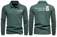 Thumbnail for GLASGOW AIRPORT LONG SLEEVE  POLO