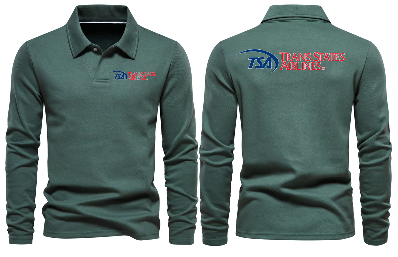 TRANS SATATES AIRLINES LONG SLEEVE  POLO