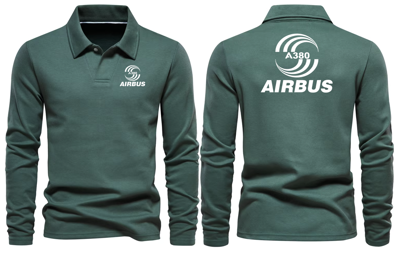 AIRBUS A380 LONG SLEEVE  POLO