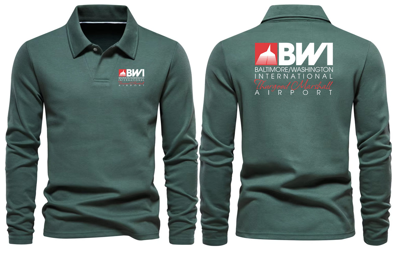 BWI AIRPORT LONG SLEEVE  POLO