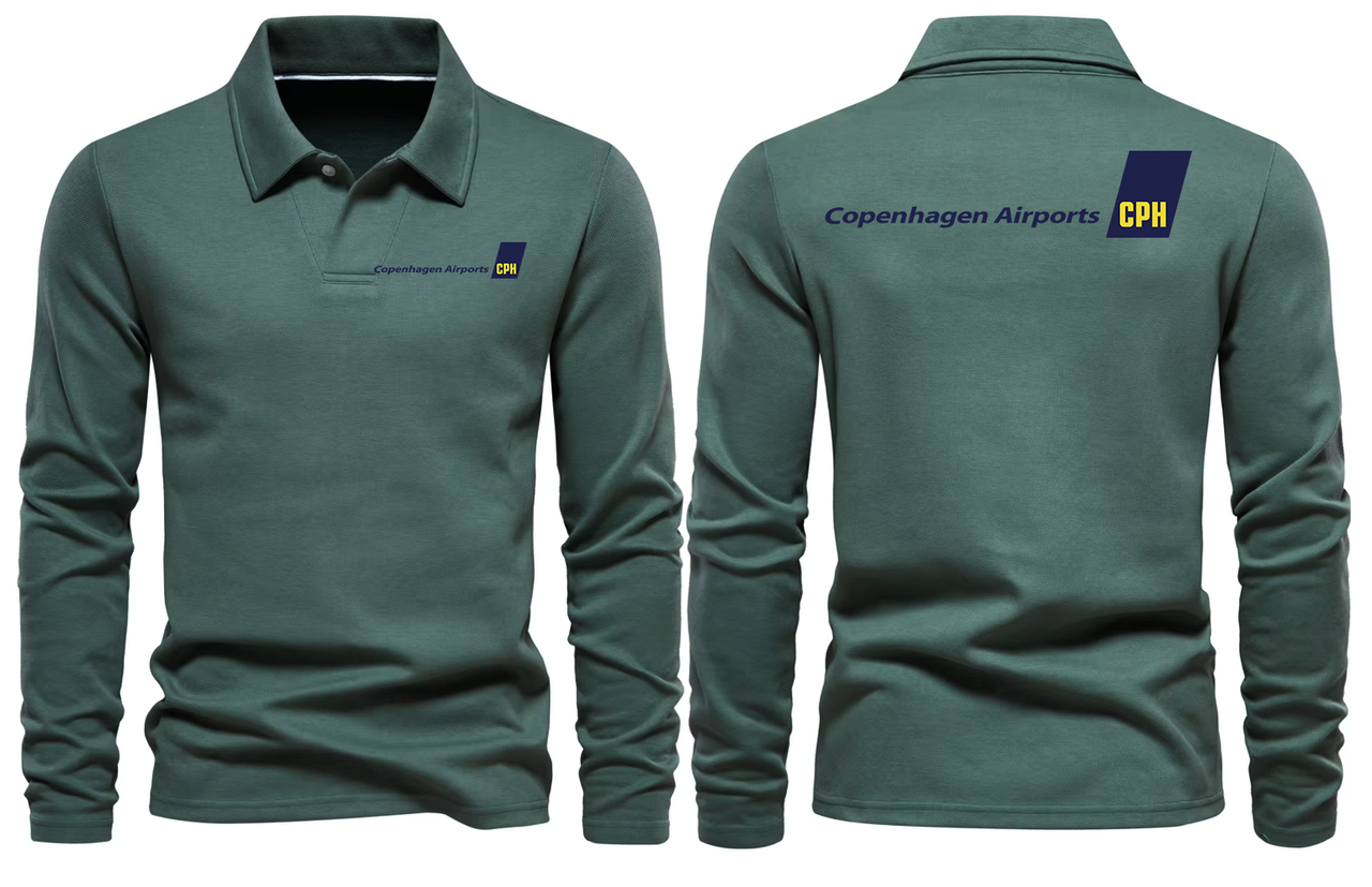 COPENHAGEN AIRPORT LONG SLEEVE  POLO