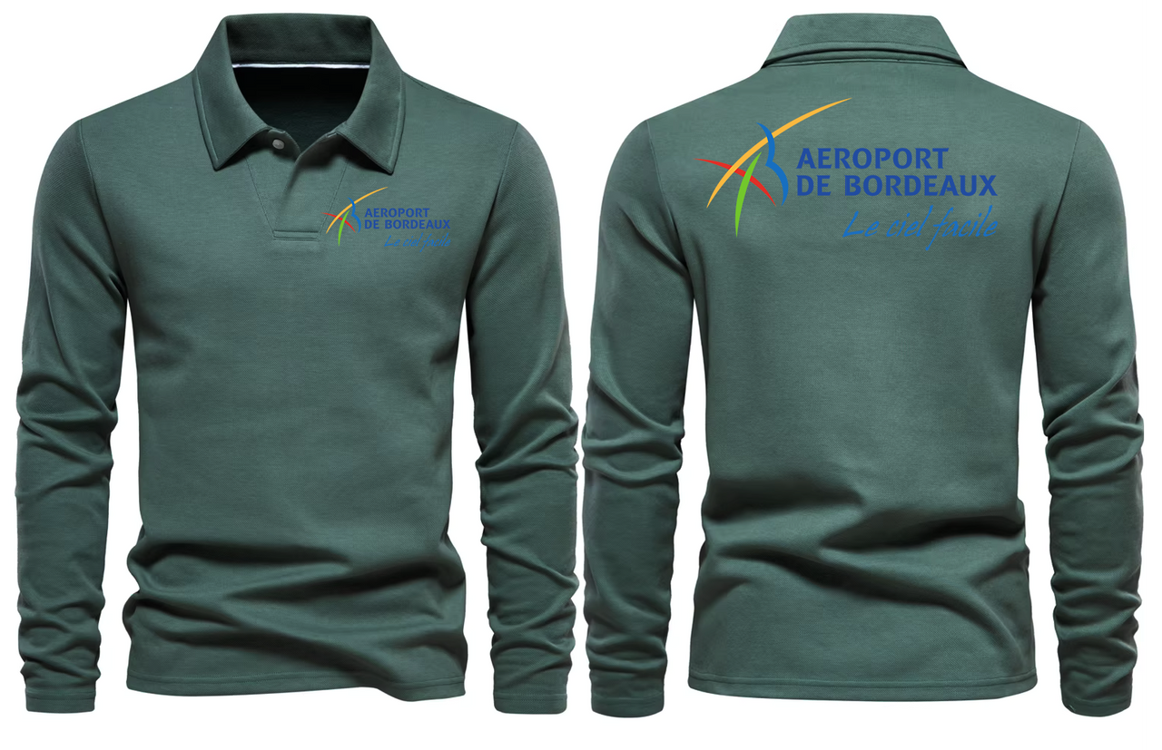 BORDEAUX AIRPORT LONG SLEEVE  POLO