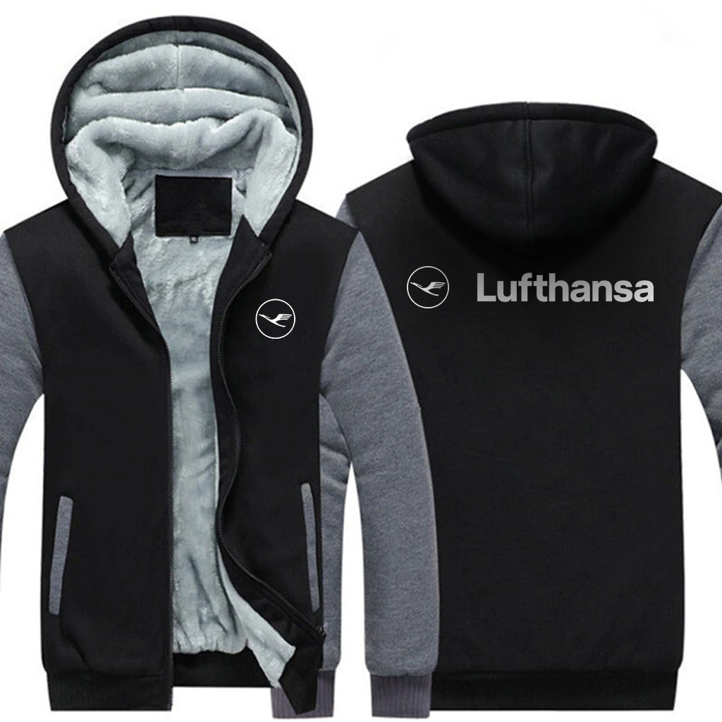 LUFTHANSA AIRLINES  JACKETS FLEECE SWEATSHIRT