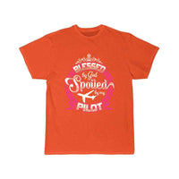 Thumbnail for Pilot - Blessed by god and spoiled by my pilot T-SHIRT THE AV8R