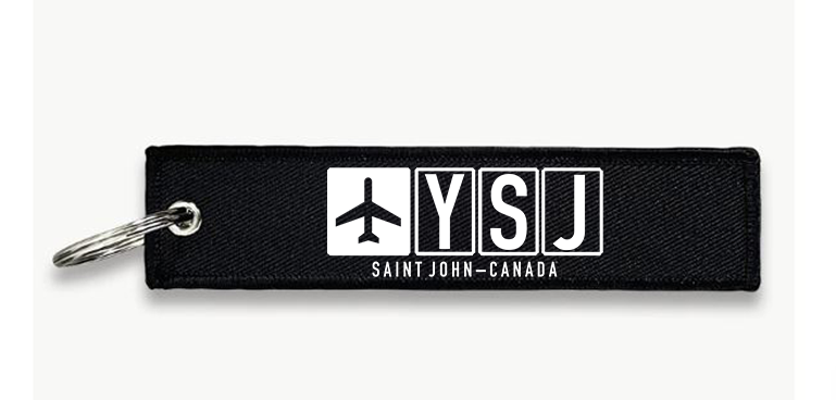 YSJ AIRPORT KEY CHAIN
