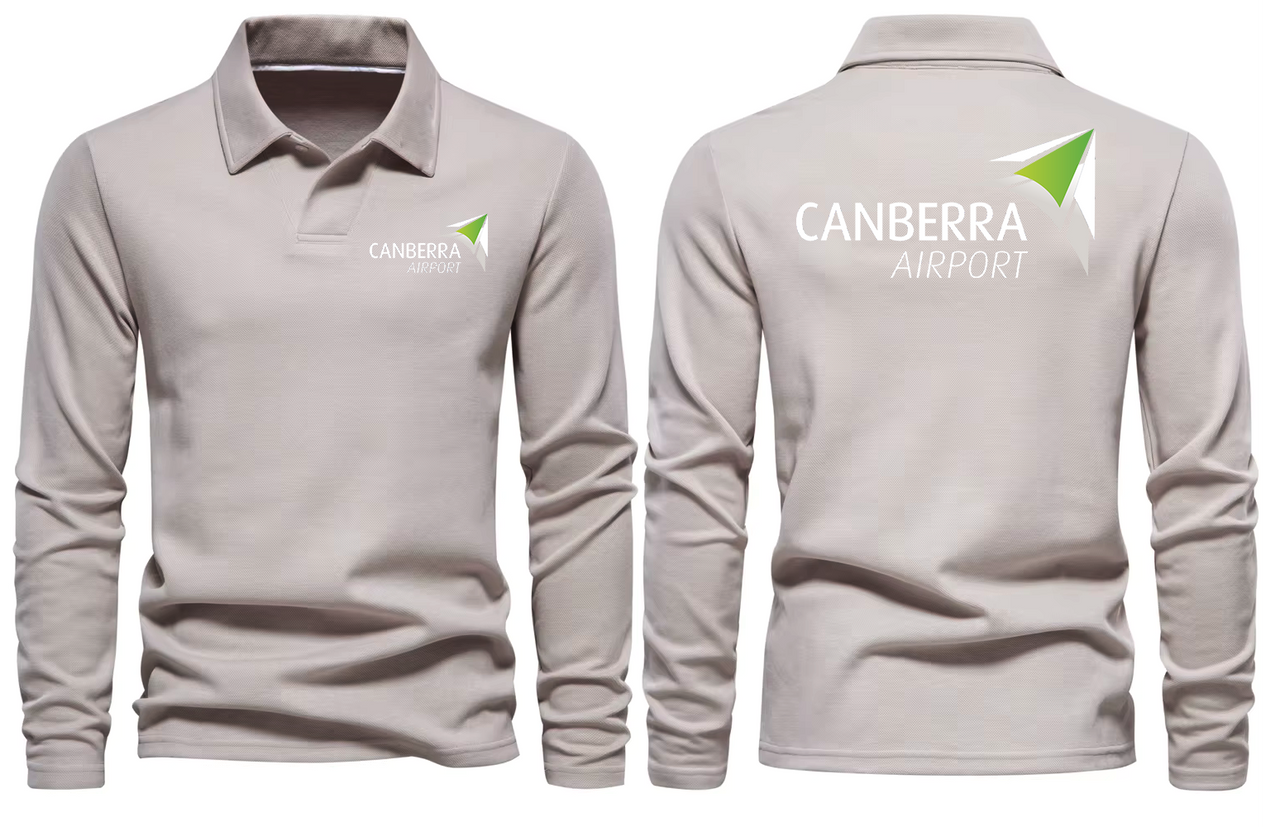 CANBERRA AIRPORT LONG SLEEVE  POLO