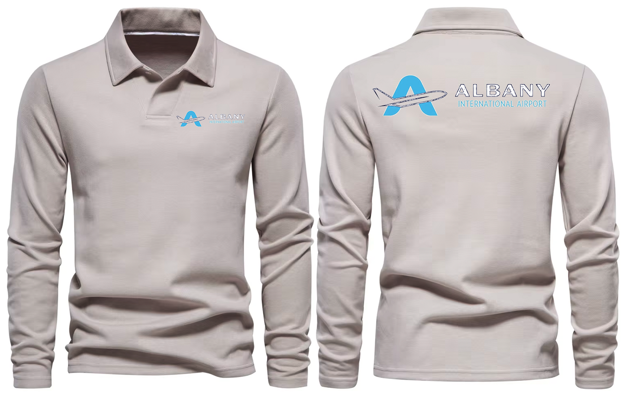 ALBANY AIRPORT LONG SLEEVE  POLO