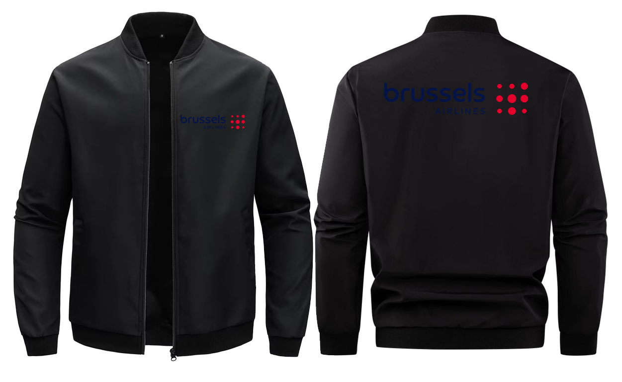 BRUSSELS AIRLINES LOOSE SOLID COLOR JACKET