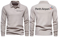 Thumbnail for PERTH AIRPORT LONG SLEEVE  POLO