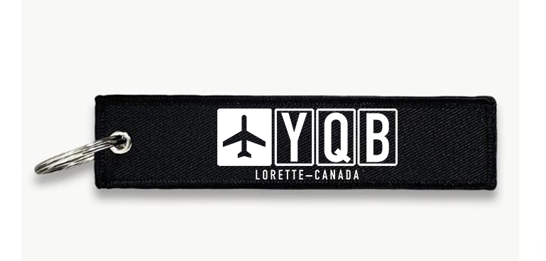 YQB AIRPORT KEY CHAIN