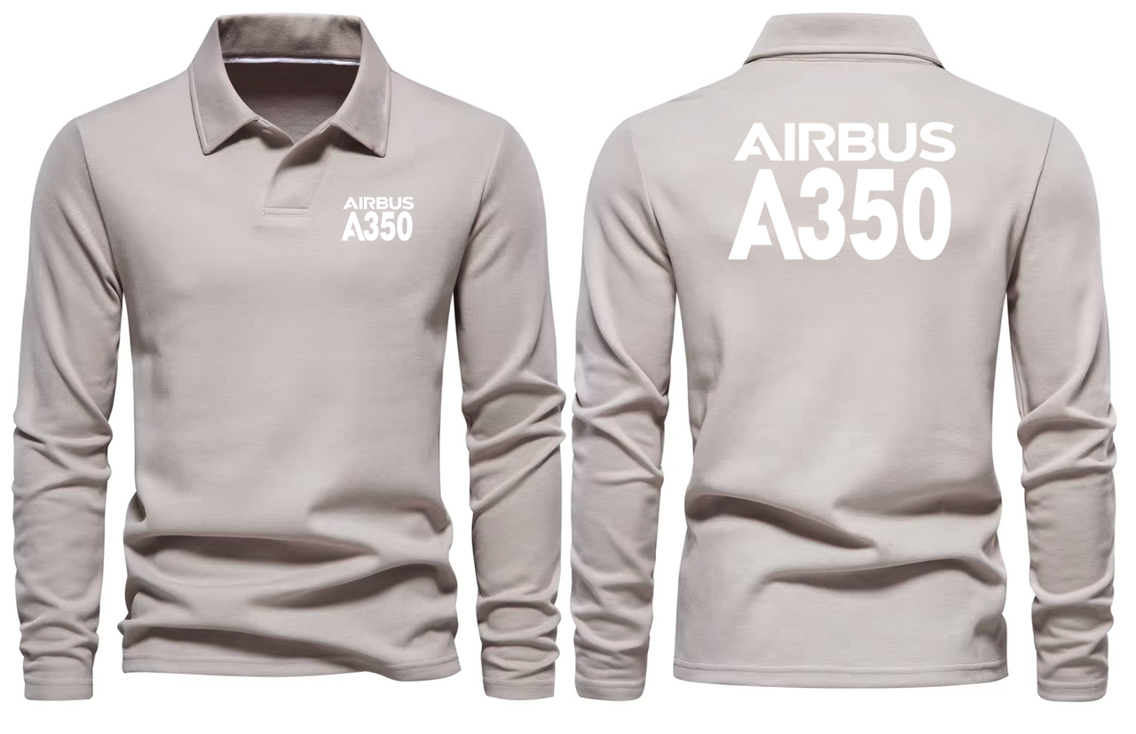 AIRBUS A350 LONG SLEEVE  POLO