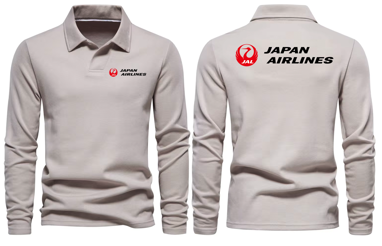 JAPAN AIRLINES LONG SLEEVE  POLO 1