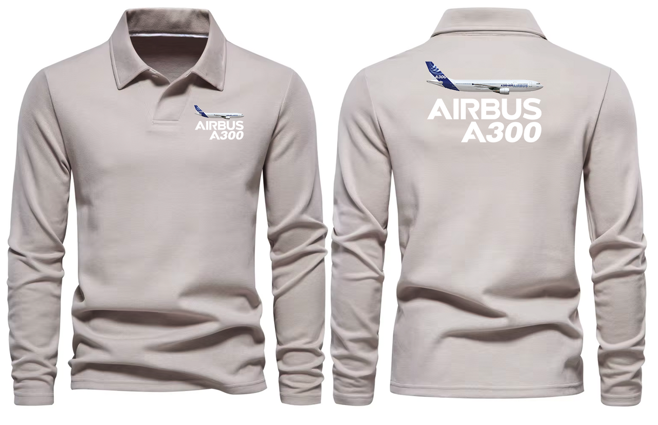 AIRBUS A300 LONG SLEEVE  POLO