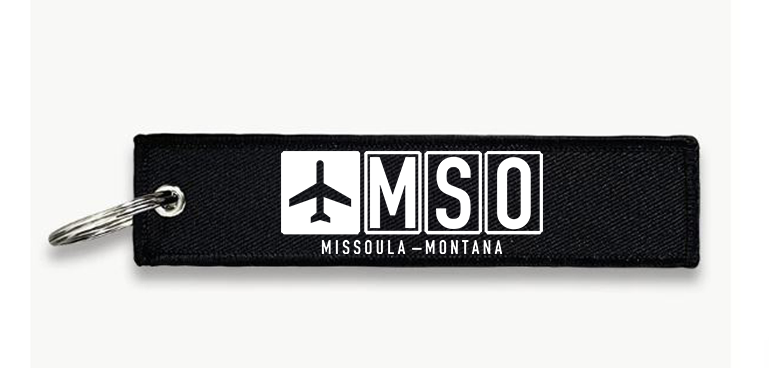 MSO AIRPORT KEY CHAIN