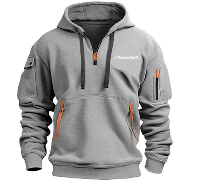 FINN AIRWAYS AIRLINE HOODED JACKET PULLOVER