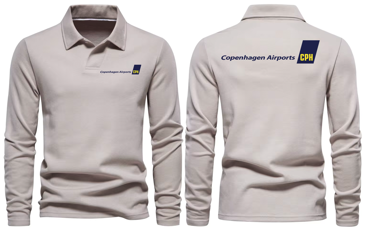 COPENHAGEN AIRPORT LONG SLEEVE  POLO