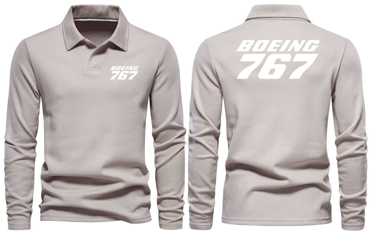 BOEING 767 LONG SLEEVE  POLO