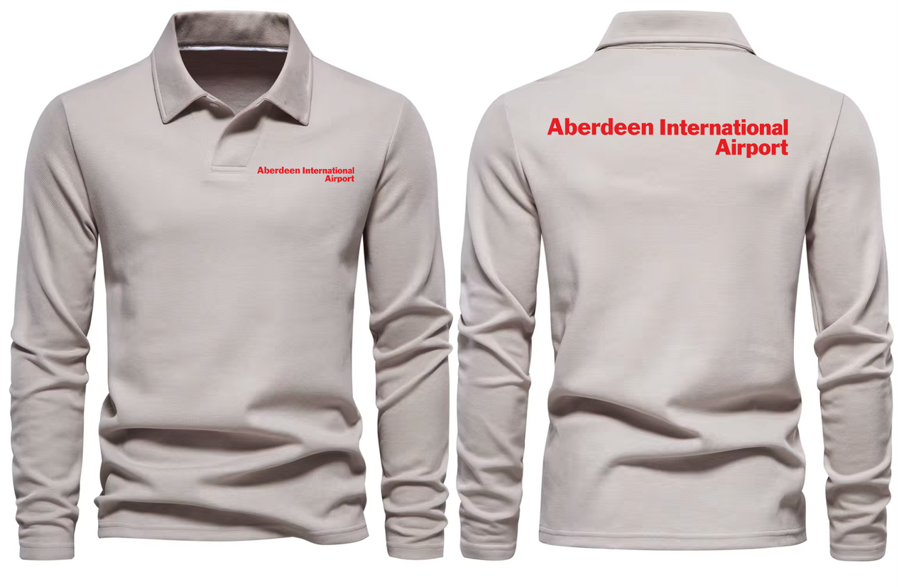 ABERDEEN AIRPORT LONG SLEEVE  POLO