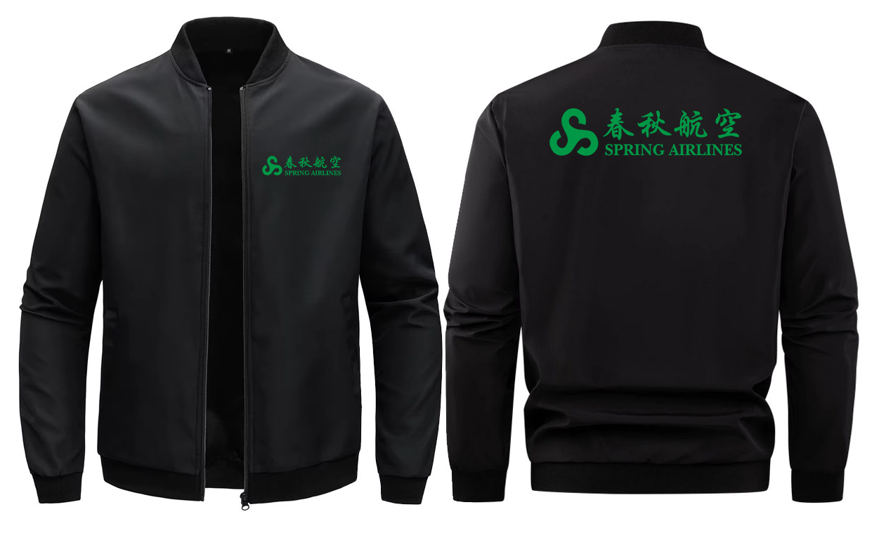 SPRING AIRLINES  LOOSE SOLID COLOR JACKET